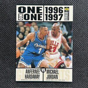 1996-97 Collector's Choice One on Anfernee Hardaway vs Michael Jordan #356 HOF